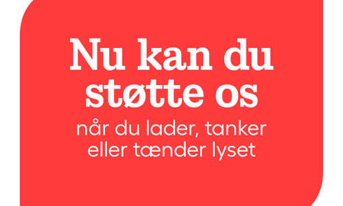 Støt os når du tanker